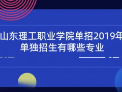 山东理工职业学院单招2019年单独招生有哪些专业-山东单招网