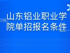 山东铝业职业学院单招报名条件-山东单招网