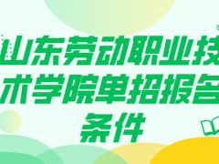 山东劳动职业技术学院单招报名条件-山东单招网