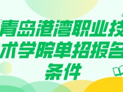 青岛港湾职业技术学院单招报名条件-山东单招网