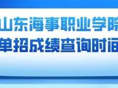 山东海事职业学院单招成绩查询时间-山东单招网