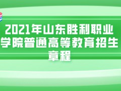 2021年山东胜利职业学院普通高等教育招生章程-山东单招网