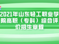 2021年山东轻工职业学院高职（专科）综合评价招生章程-山东单招网