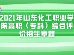 2021年山东化工职业学院高职（专科）综合评价招生章程-山东单招网