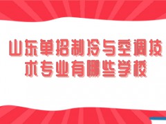 山东单招制冷与空调技术专业有哪些学校-山东单招网