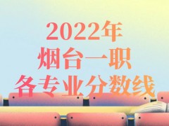 2022年烟台一职各专业分数线