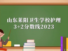 山东莱阳卫生学校护理3+2分数线2023