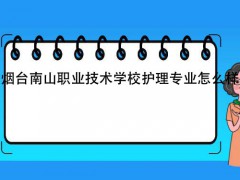 烟台南山职业技术学校护理专业怎么样