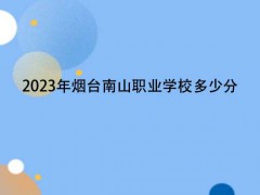 2023年烟台南山职业学校多少分