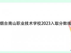 烟台南山职业技术学校2023入取分数线