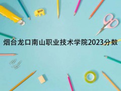 烟台龙口南山职业技术学院2023分数