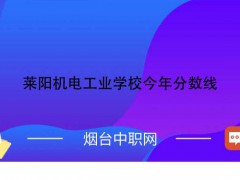 莱阳机电工业学校今年分数线