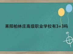 莱阳柏林庄高级职业学校有33吗