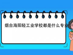 烟台海阳轻工业学校都是什么专业