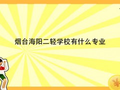 烟台海阳二轻学校有什么专业