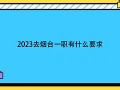 2023去烟台一职有什么要求