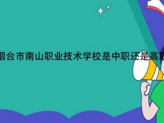 烟台市南山职业技术学校是中职还是高职