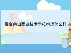 烟台南山职业技术学校护理怎么样